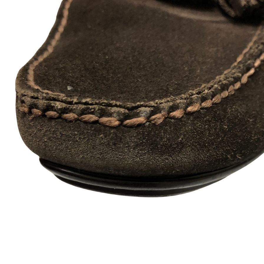 サルヴァトーレ フェラガモ タッセルローファー スエード サイズ7 ブラウン レディース Salvatore Ferragamo 約24.0cm【AFC40】
