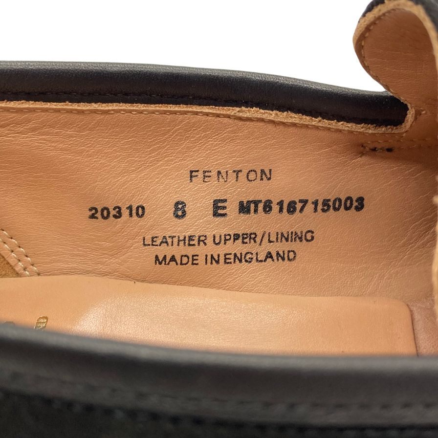 クロケット&ジョーンズ ビットローファー フェントン スウェード ブラック メンズ サイズ8E Crockett&Jones WELBECK 約27.0cm【AFD15】