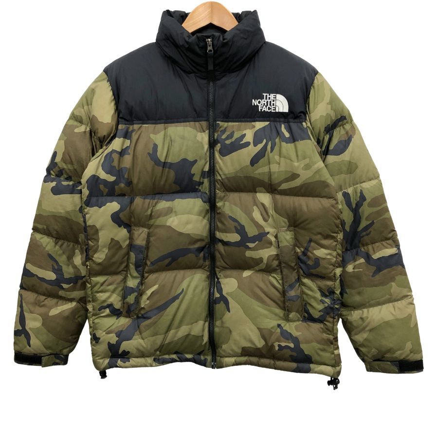 中古◆ザ ノースフェイス ダウンジャケット ノベルティー ヌプシ ND92336 サイズXL 迷彩柄 THE NORTH FACE 【AFA17】