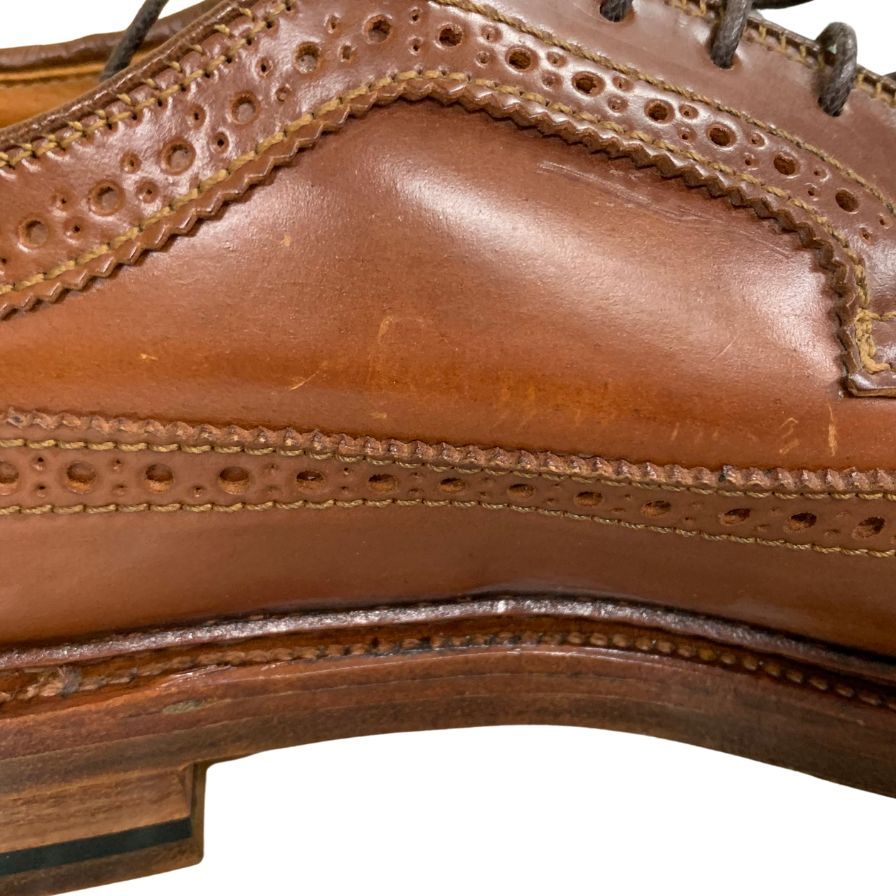 オールデン 97891 コードバン ウィングチップ ウイスキー サイズ9.5D ALDEN ビジネスシューズ 約27.5cm【LA】【中古】