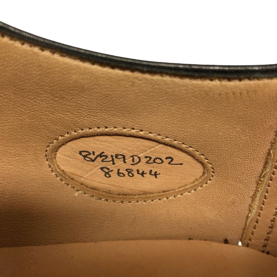 エドワードグリーン レザーシューズ オールドチェルシー ストレートチップ 202ラスト サイズ8.5D ブラック メンズ EDWARD GREEN OLD CHELSEA ビジネスシューズ 約27.5cm【LA】【中古】