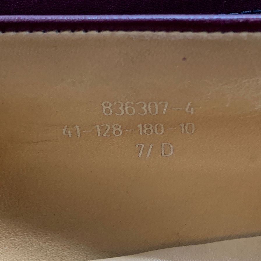 ジェイエムウエストン 180 シグニチャーローファー ボックスカーフ バーガンディ サイズ7D メンズ J.M.WESTON ローファー 約26.5cm【LA】【中古】