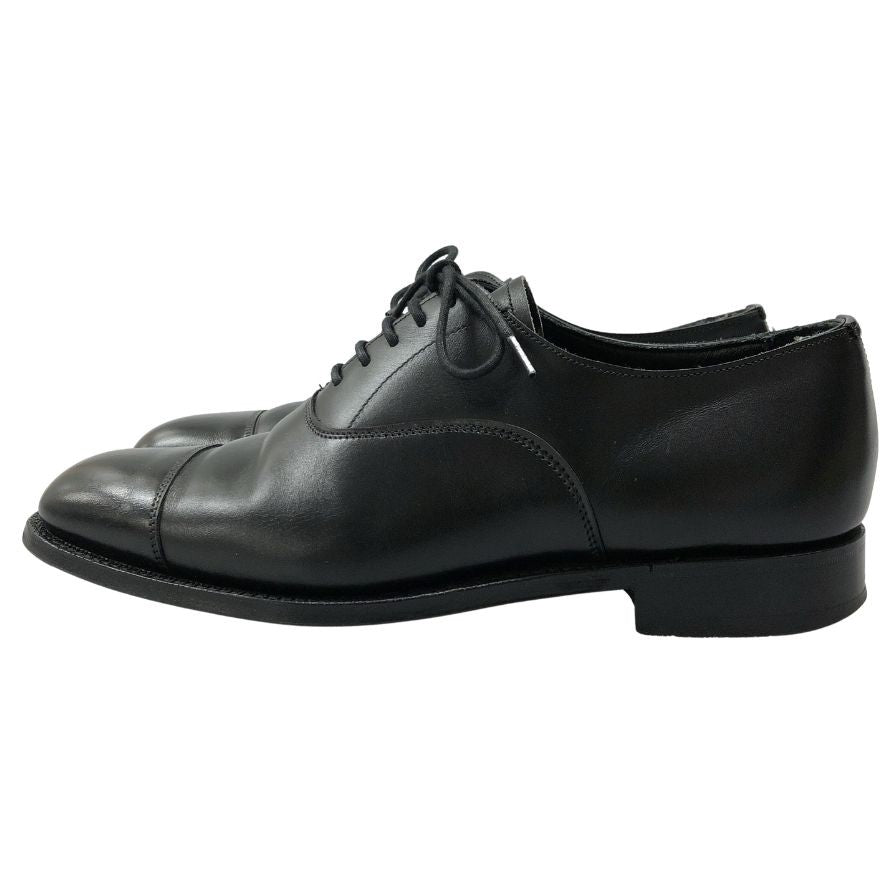 チーニー レザーシューズ ジェフェリー ストレートチップ カーフ ブラックUK6 CHEANEY 約25.0cm【AFC33】