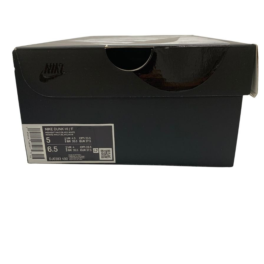 美品◆ナイキ x フラグメント スニーカー ダンク ハイ DJ0383-400 ブルー×ブラック サイズ23.5cm レディース NIKE × FRAGMEN DUNK HI【AFD2】