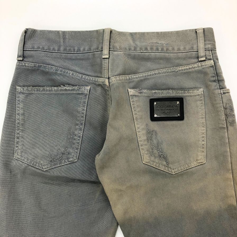 ドルチェ&ガッバーナ デニムパンツ ダメージ加工 メンズ サイズ44 DOLCE&GABBANA 【AFB16】