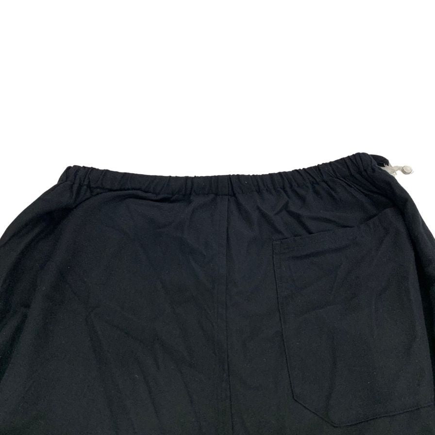 極美品◆コモリ シルクネル ドローストリングパンツ X01-03013 メンズ サイズ2 ブラック COMOLI SILK FLANNEL PANTS 【AFB8】