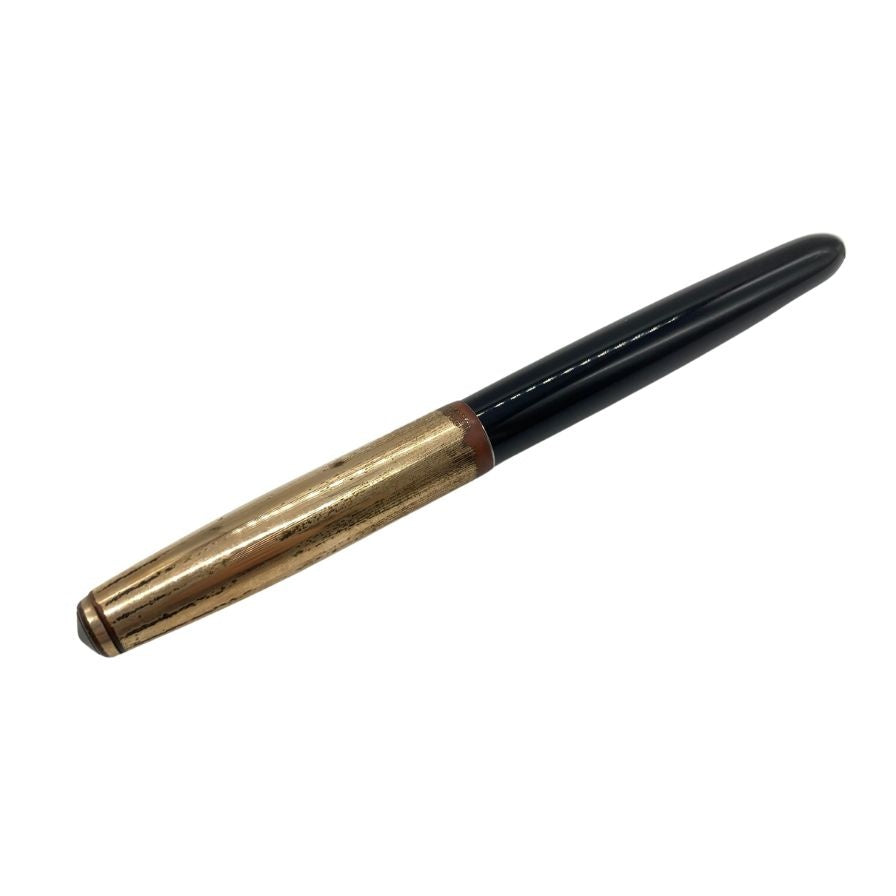 パーカー 51 万年筆 エアロフィラー式 ブラック×ゴールド 12金張 PARKER【AFI17】