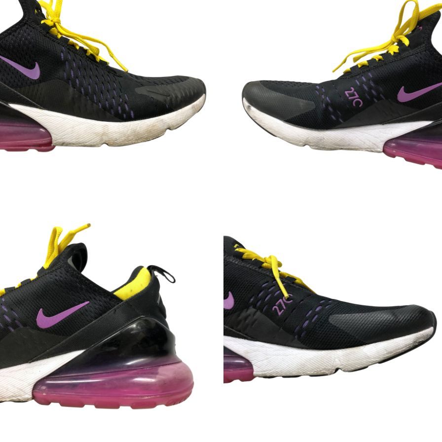 ナイキ エアマックス 270 AH8050 006 26.5cm ブラック/ハイパーマジェンタ NIKE AIRMAX 約26.5cm【AFC47】