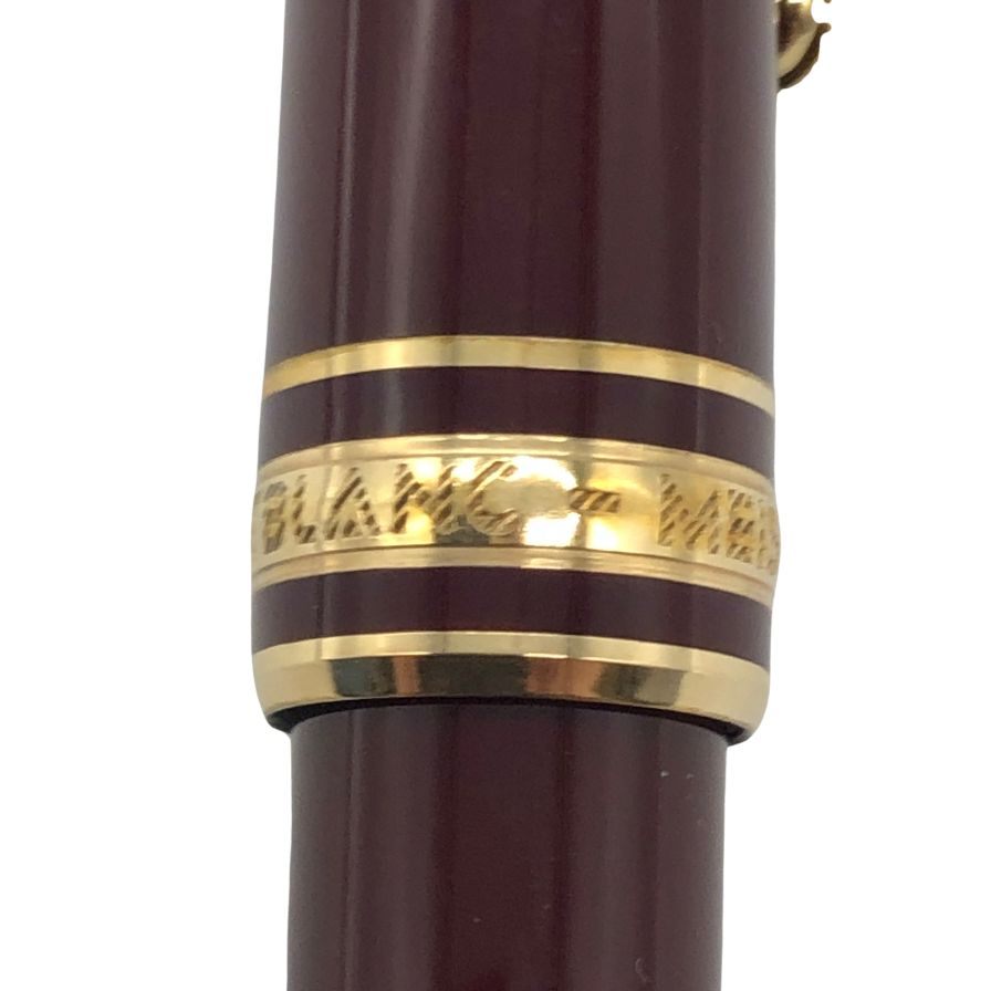 極美品◆モンブラン 万年筆 マイスターシュテュック 4810 ペン先14K 585 10センチ ボルドー MONTBLANC MEISTERSTUCK【AFI3】