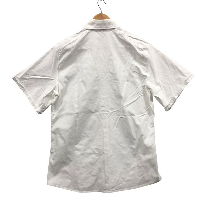 美品◆アクネ ストゥディオズ ボタンダウンシャツ 半袖 メンズ コットン サイズ 46 ホワイト ACNE STUDIOS 【AFB27】