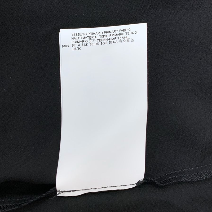 中古◆ディースクエアード ノースリーブ トップス ロゴプレート シルク100% レディース サイズ44 ブラック DSQUARED2 【AFB6】