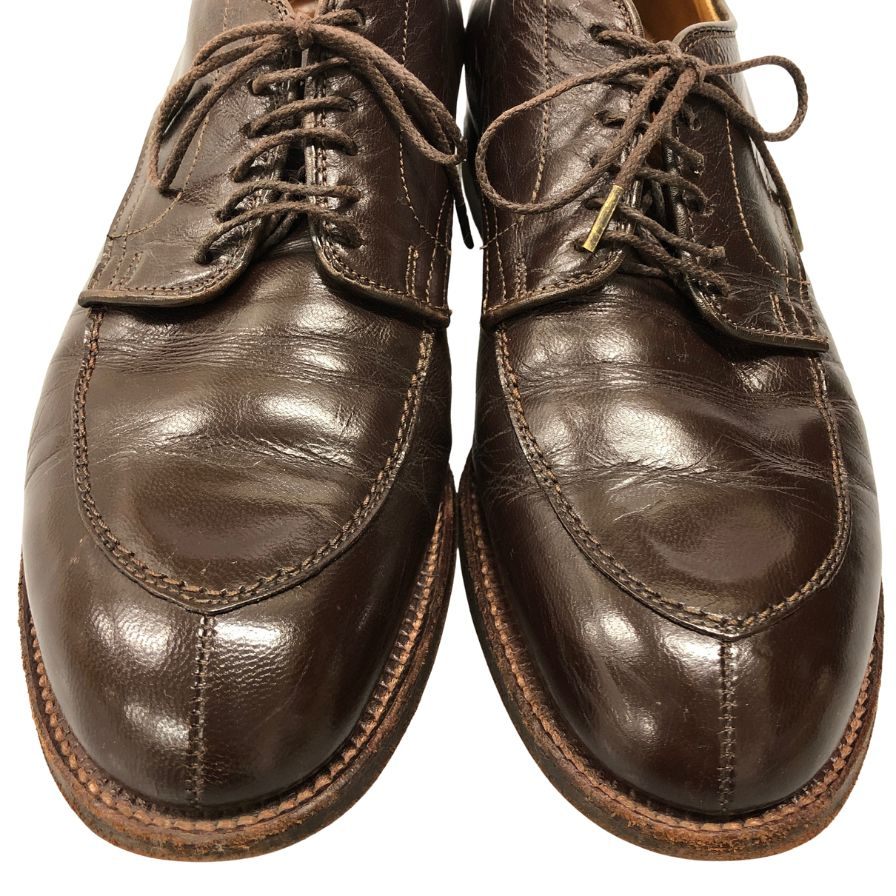 オールデン トゥモローランド別注 Vチップ 54573 カーフ ブラウン US7.5D ALDEN ビジネスシューズ 約25.5cm【LA】【中古】