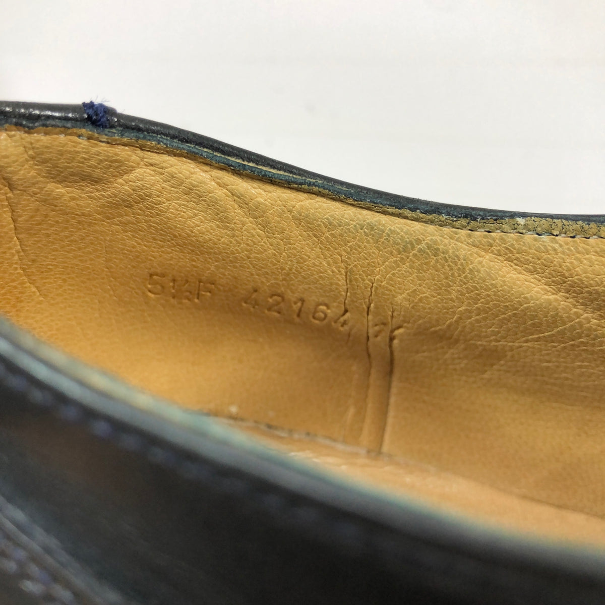 パラブーツ シャンボード Uチップ カーフレザー メンズ サイズ5.5 ネイビー PARABOOT 約24.5cm【TMP1】
