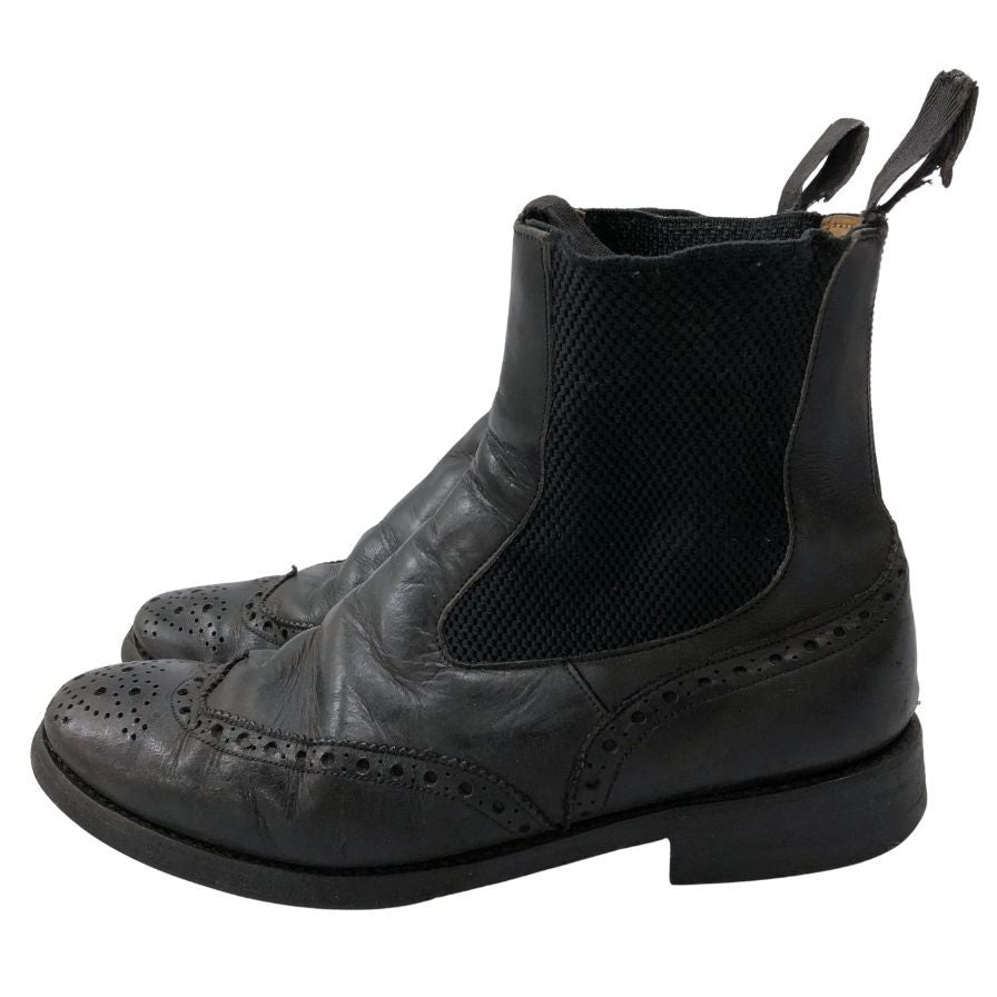 トリッカーズ サイドゴア ブーツ メンズ ブラック 25.0 Tricker’s 約25.0cm【AFD9】