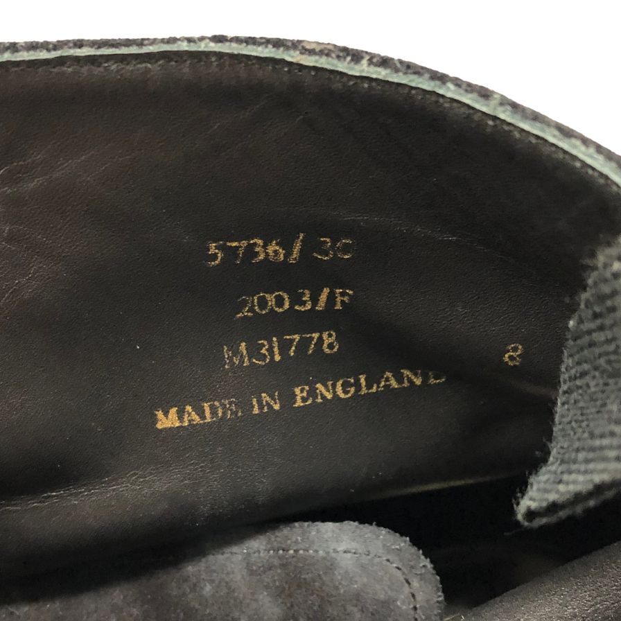 ジョセフチーニー ブーツ エディフィス別注 スエードカーフコンビ メンズ サイズUK8 ブラック JOSEPH CHEANEY&SONS EDIFICE ブーツ 約26.5cm【LA】【中古】