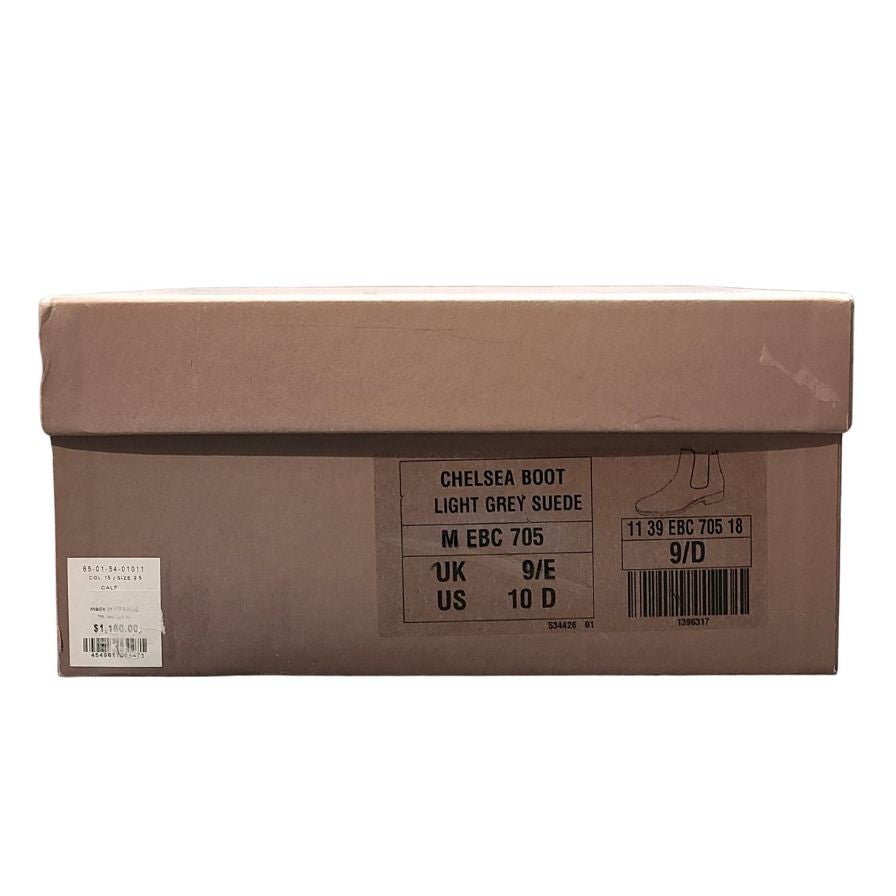 ジェイエムウエストン チェルシーブーツ 705 グレー スエード サイズ9.5D メンズ J.M.WESTON ブーツ 約29.0cm【LA】【中古】