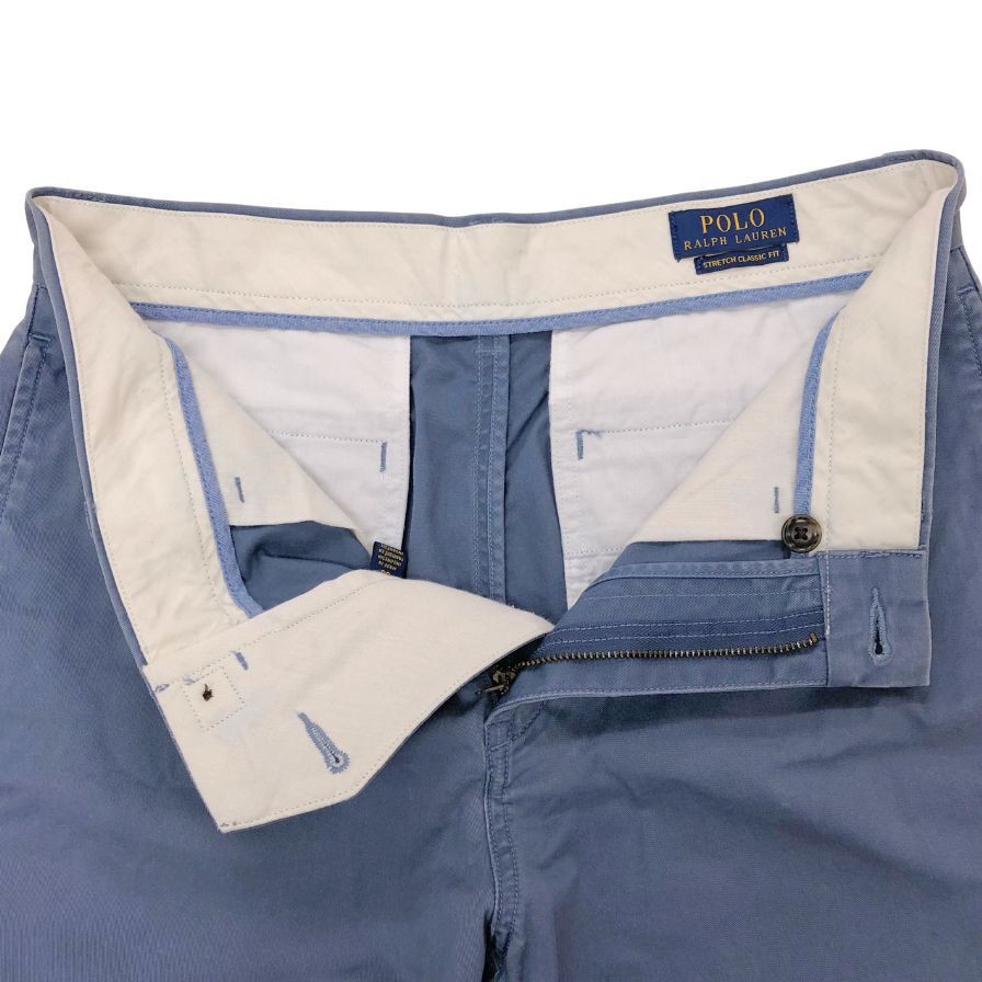 ポロ ラルフローレン ハーフパンツ ショートパンツ チノ ストレッチ クラシック フィット サイズ30 メンズ ブルー系 POLO RALPH LAUREN 【AFB46】