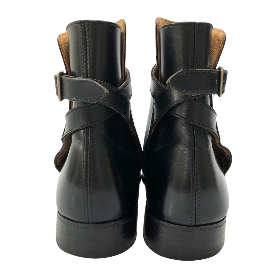 シュナイダーブーツ ジョッパーブーツ 52ラスト サイズ6.5 カーフレザー ブラック Schnieder Boots Jodhpurs Boots ブーツ 約25.0cm【LA】【中古】