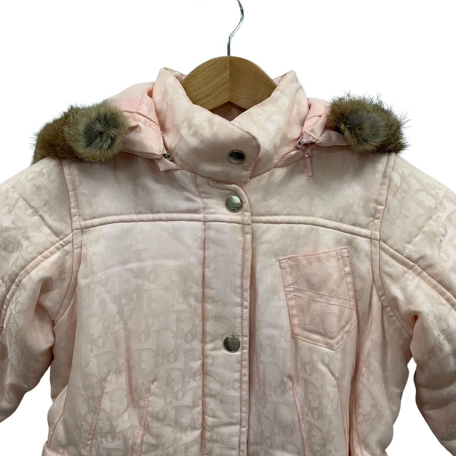 中古◆クリスチャンディオール ロングコート トロッター ピンク キッズ サイズ8A Christian Dior 【AFA11】