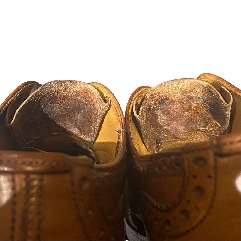 トリッカーズ バートン ウイングチップ M5633 ウィートキャバリエ ブラウン メンズ サイズUK8 Tricker's ビジネスシューズ 約27.0cm【LA】【中古】
