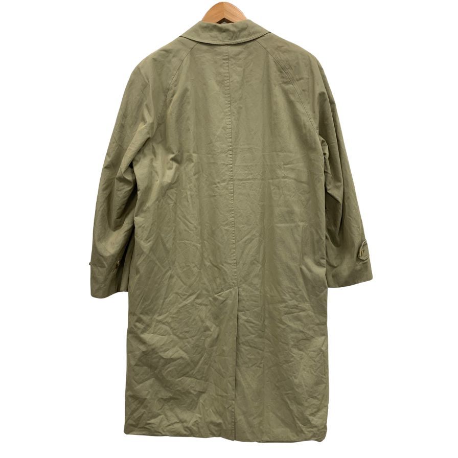 中古◆バーバリー バルカラーコート90年代 ライナー仕様 イングランド製 ベージュ メンズ サイズL程度 BURBERRY 【AFA6】