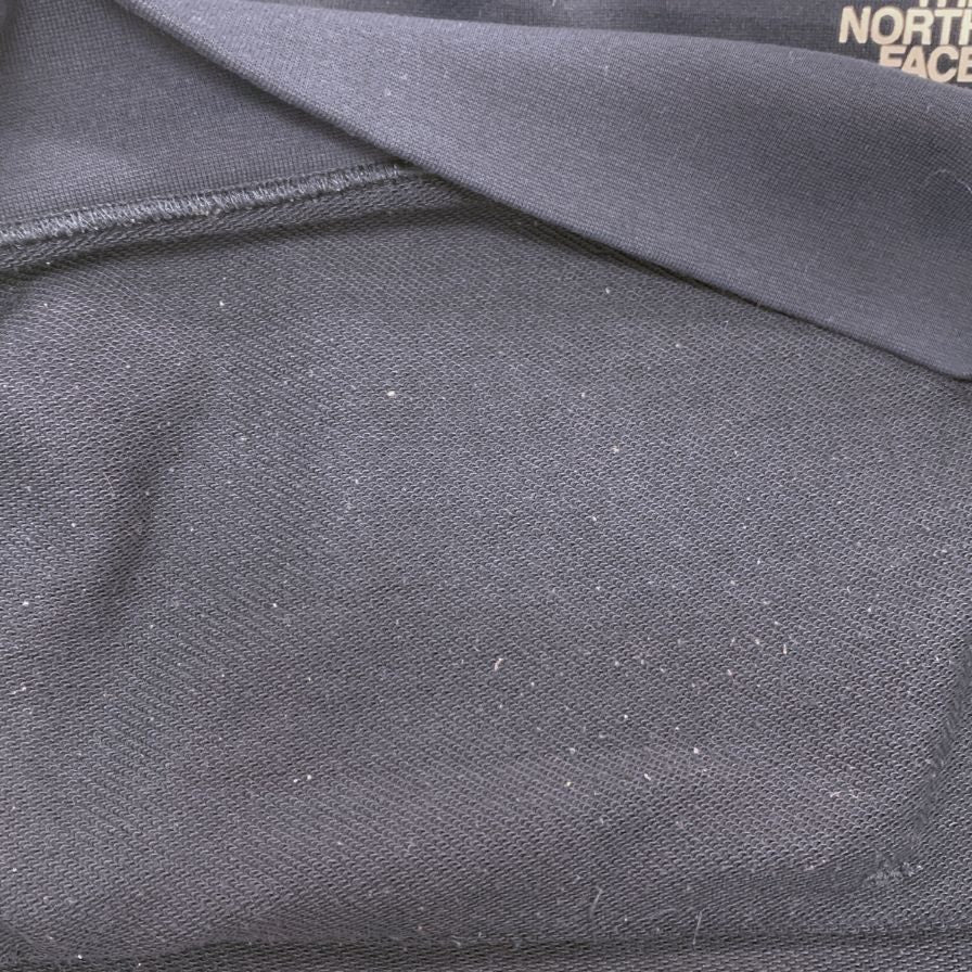 中古◆ザ ノースフェイス パーカー バック スクエア ロゴ フーディー NT12034 裏パイル ネイビー メンズ サイズL THE NORTH FACE 【AFB15】