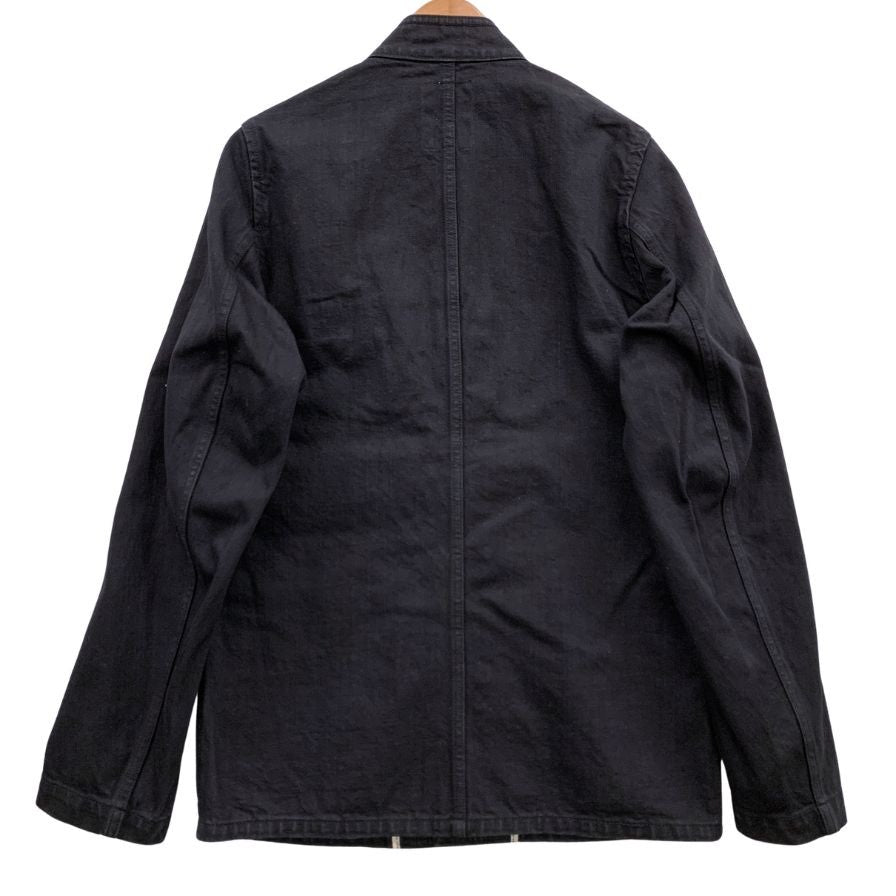 中古◆ヴィズヴィム ビズビム FLUXUS DENIM ジャケット カバーオール メンズ ブラック サイズM visvim 【AFB14】