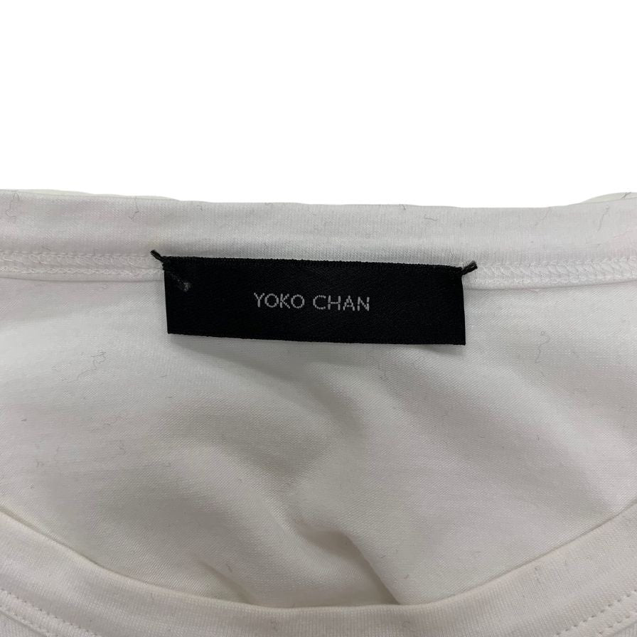 中古◆ヨーコチャン カットソー パフスリーブ ホワイト サイズ40 レディース YOKO CHAN 【AFB47】