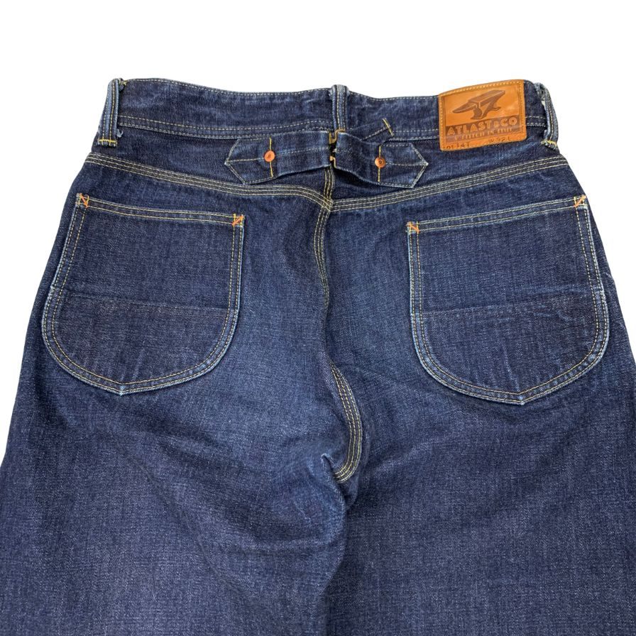 アットラスト デニムパンツ シンチバック セルビッジ LOT147 インディゴ サイズ32 メンズ ATLAST&CO 【AFB30】