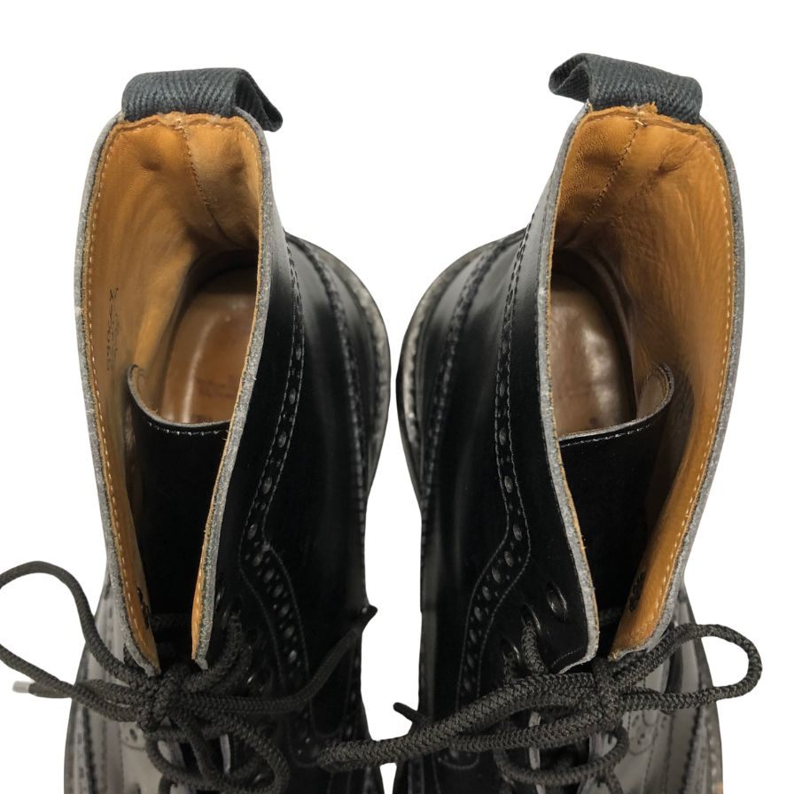 トリッカーズ レザーシューズ カントリーブーツ ストウ 5634 レザー ブラック サイズUK9 メンズ Tricker´s STOW ビジネスシューズ 約27.0cm【LA】【中古】