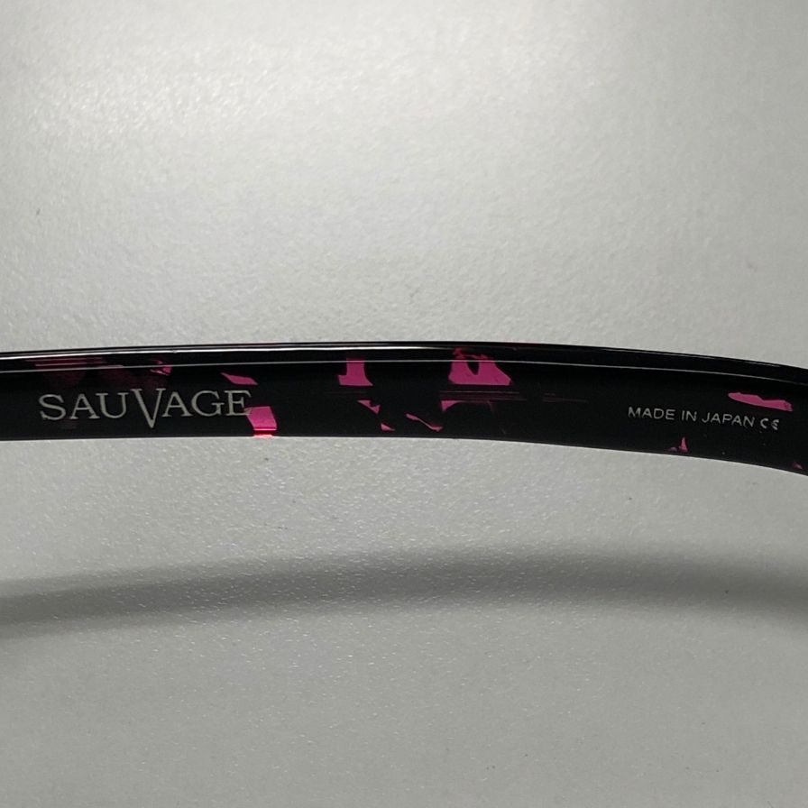 サバージュ ミカド 度入り サングラス 総柄 ブラック&ピンク PL002C SAUVAGE MIKADO【AFI15】