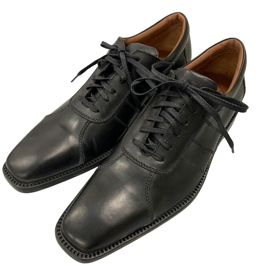 カルツォレリアトスカーナ レースアップシューズ ブラック メンズ サイズ40 Calzoleria Toscana 約25.0cm【AFD9-2】