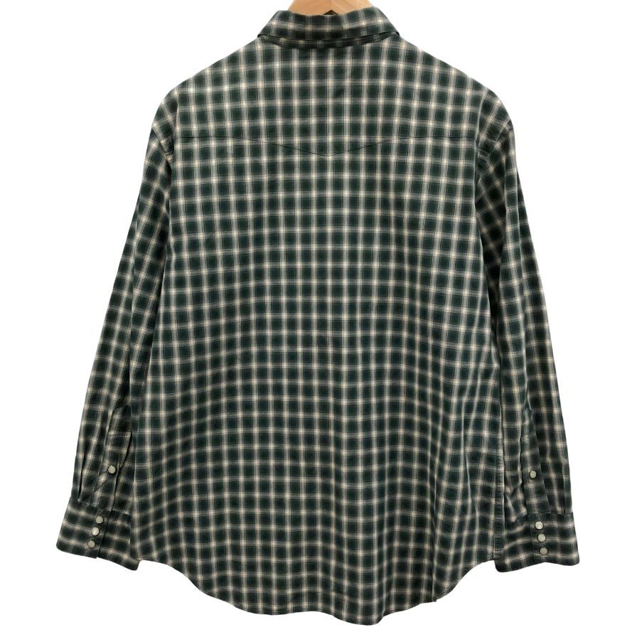 ポロ バイ ラルフローレン ウエスタンシャツ チェック柄 グリーン系 メンズ サイズLL Polo By RALPH LAUREN【LA】