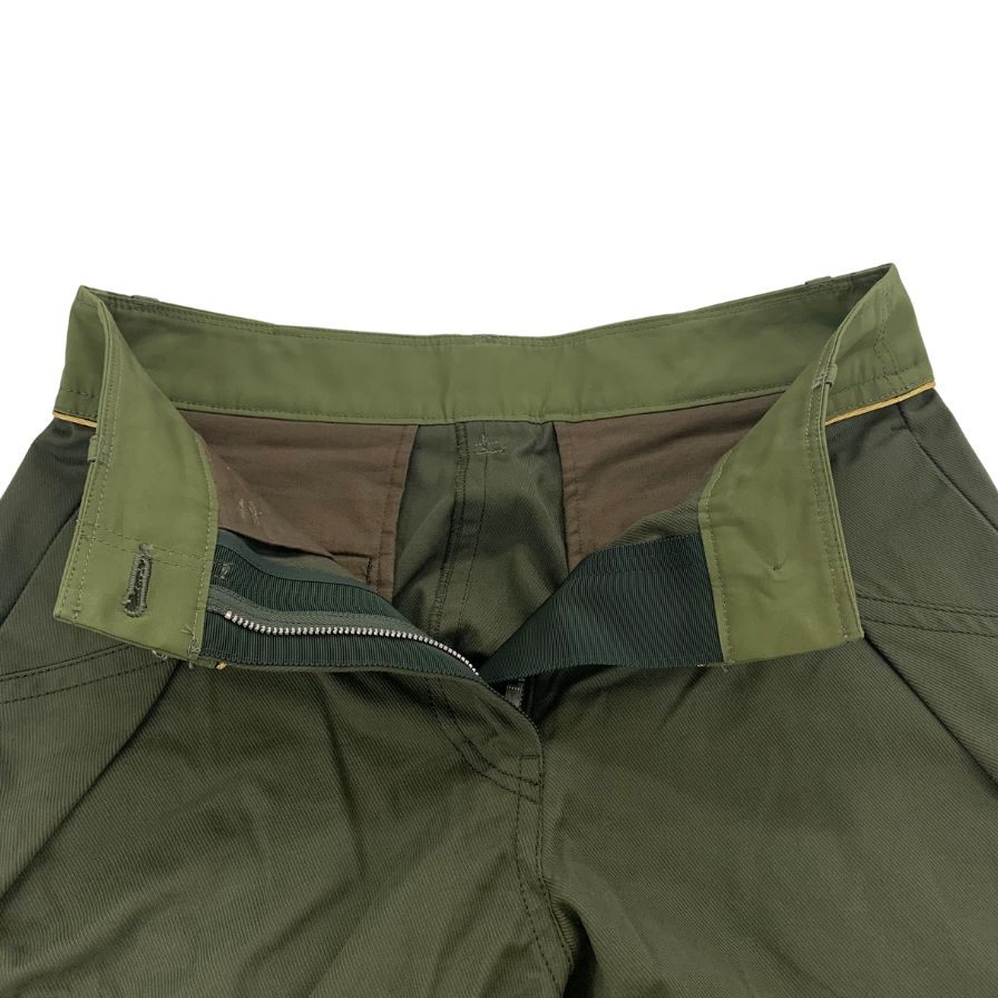 美品◆サカイ クロップドパンツ 20-04855 20AW カーキ レディース サイズ3 sacai 【AFB31】
