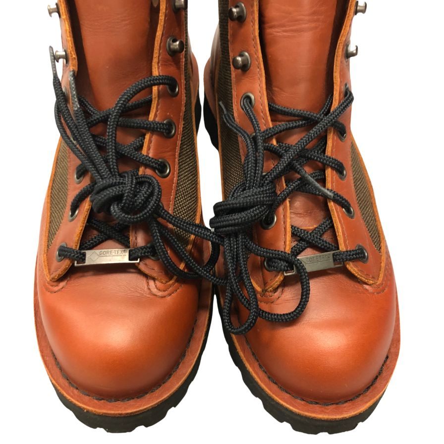 ダナー レザーブーツ ダナー ライト ゴアテックス アメリカ製 メンズ サイズUS7.5 シダーブラウン DANNER DANNER LIGHT 約25.5cm【AFD9】
