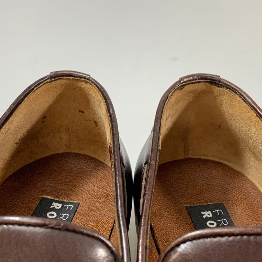フラテッリロセッティ タッセルローファー 21422 カーフ ブラウン サイズUK7.5 メンズ FRATELLI ROSETTI 約26.0cm【AFC44-2】