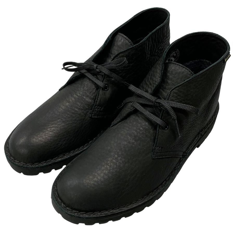 クラークス ビームス チャッカブーツ デザートロック ゴアテックス レザー メンズ サイズUK9 ブラック Clarks x BEAMS 約27.5cm【AFD5】