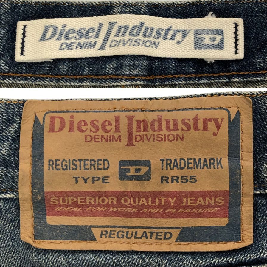 ディーゼル デニムパンツ TYPE RR55 インディゴ ボタンフライ イタリア製 メンズ サイズ32 ブルー系 DIESEL 【AFB19】