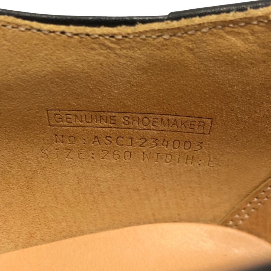 オーセンティック シュー&コー レザーシューズ サイズ26 ブラック AUTHENTIC 約26.0cm【LA】【中古】
