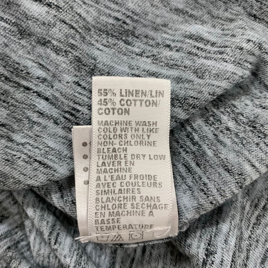 美品◆ジェームスパース Tシャツ リネン コットン サイズ2 メンズ グレー JAMES PERSE 【AFB39】