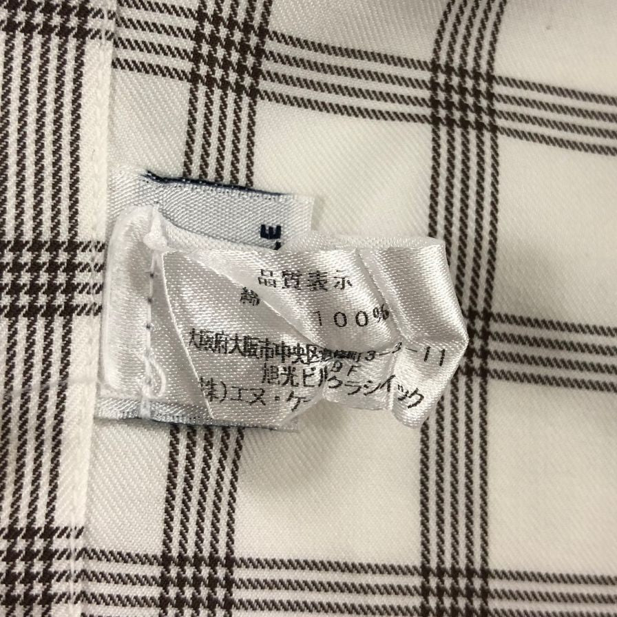 極美品◆エッリコ フォルミコラ シャツ コットン チェック柄 ホライトブラウン系 メンズ サイズ16/41 ERRICO FORMICOLA 【AFB11】