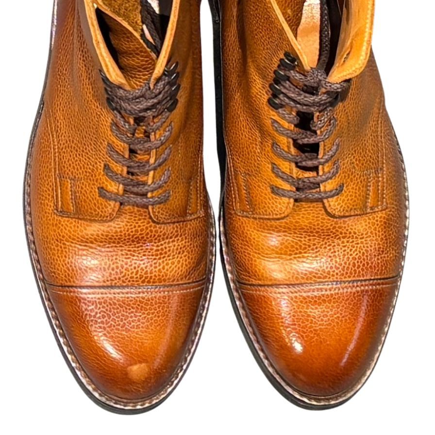 クロケット&ジョーンズ コニストン2 カントリーブーツ グレインレザー ブラウン サイズUK6.5E CROCKETT&JONES ブーツ 約25.0cm【LA】【中古】