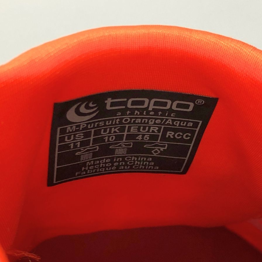 トポ アスレティック スニーカー PURSUIT Orange Aqua オレンジ系 サイズUS11 メンズ TOPO ATHLETIC 約29.0cm【AFD3】