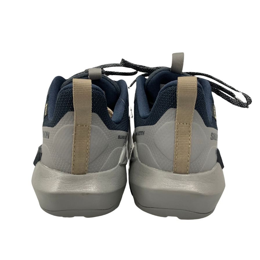極美品◆サロモン ハイキングシューズ エリクサー アクティブ ゴアテックス ネイビー メンズ サイズ26cm SALOMON【AFC3】