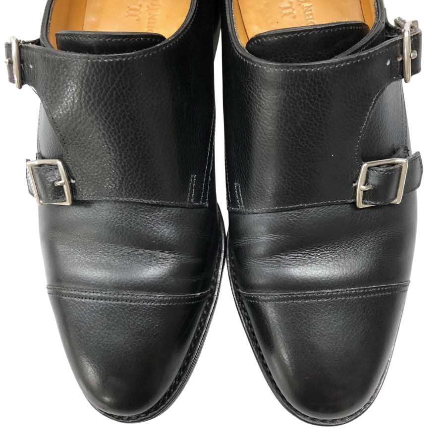 ジョンロブ レザーシューズ ダブルモンク ウィリアム サイズ6EE ブラック JOHN LOBB William ビジネスシューズ 約24.5cm【LA】【中古】