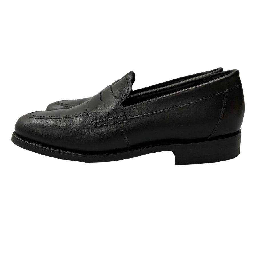 美品◆バーカー ローファー レザー 4479FW10 グッドイヤー式サドル ブラック メンズ サイズ6 BARKER【AFD5】