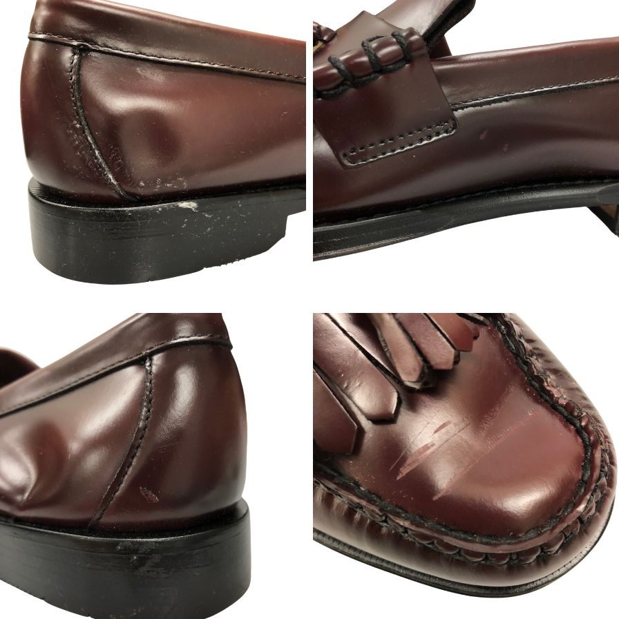 ジーエイチバス ローファー ウィージャンズ レイトン サイズ8.5 メンズ バーガンディ G.H.Bass&Co. WEEJUNS LAYTON ローファー 約27.0cm【LA】【中古】
