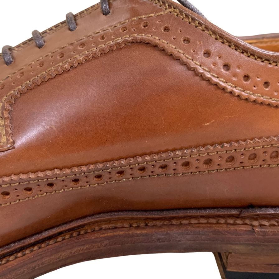 オールデン 97891 コードバン ウィングチップ ウイスキー サイズ9.5D ALDEN ビジネスシューズ 約27.5cm【LA】【中古】