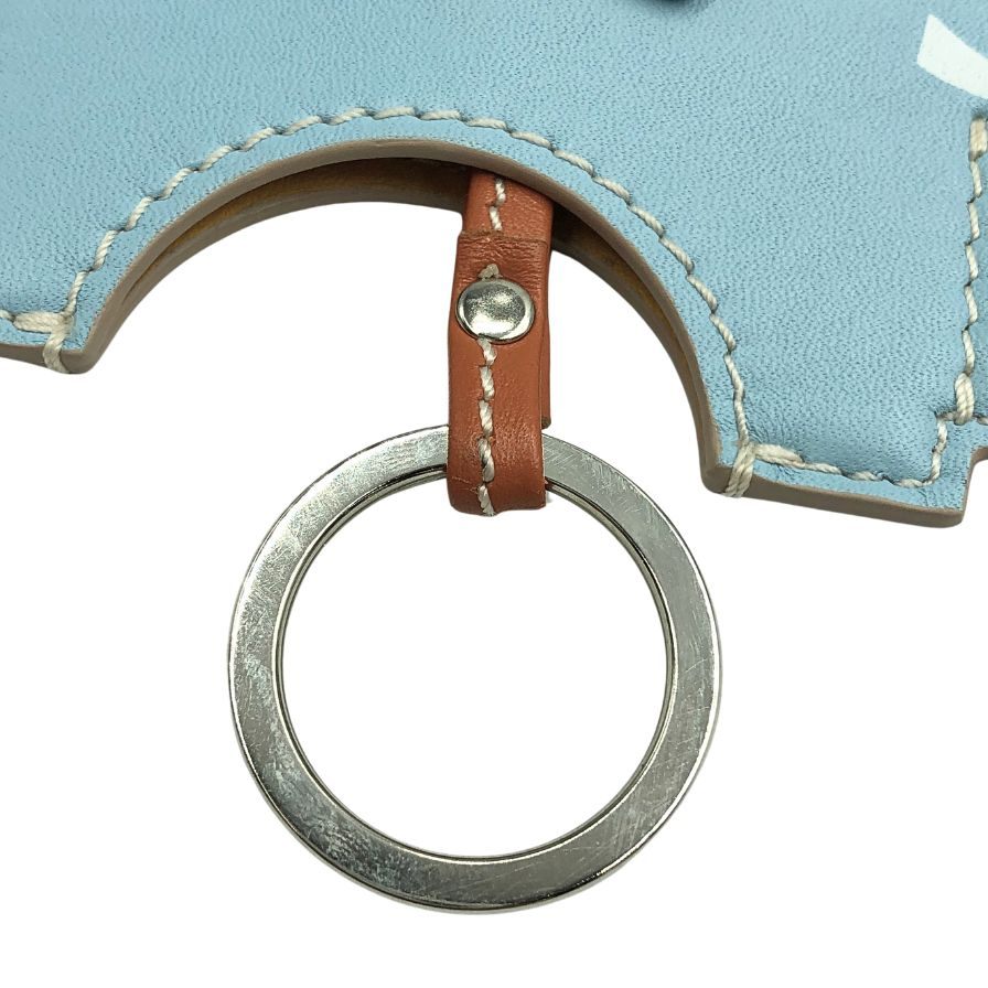 グローブトロッター トラベル チャーム エレファント 水色×黄色 ユニセックス globe-trotter【AFI5】【中古】