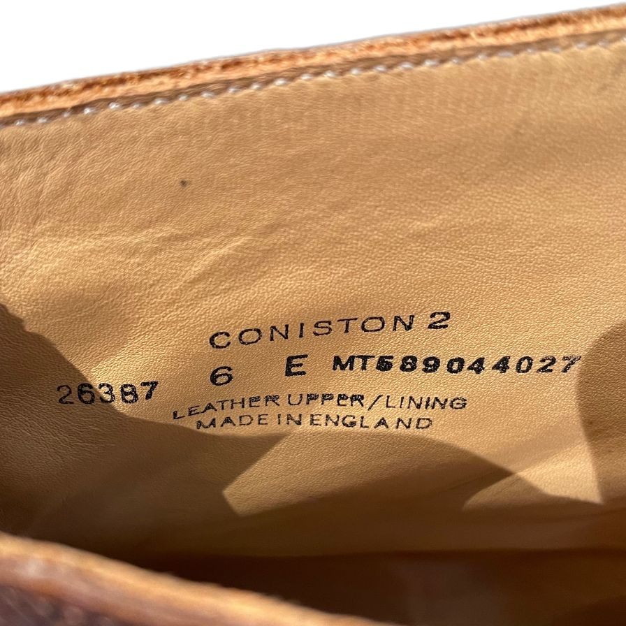 クロケット&ジョーンズ カントリーブーツ コニストン2 グレインレザー ブラウン メンズ サイズUK6E CROCKETT&JONES CONISTON2 ビジネスシューズ 約25.0cm【LA】【中古】